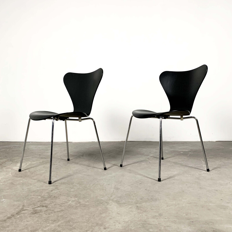 Ensemble de 8 chaises vintage 3107 par Arne Jacobsen pour Fritz Hansen, 1960