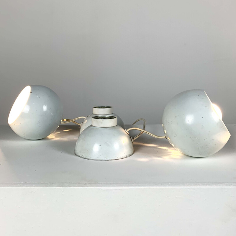 Lampes de table vintage à boules magnétiques de Goffredo Reggiani, 1970