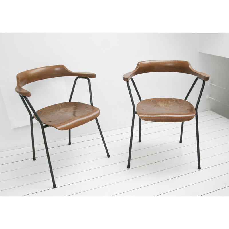 Set of 2 Vintage dining chair model 4455  from Niko Kralj for Stol Kamnik