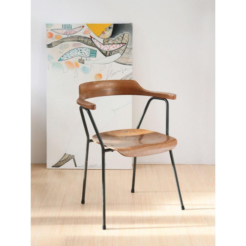 Lot de 2 chaises de salle à manger Vintage modèle 4455 de Niko Kralj pour Stol Kamnik