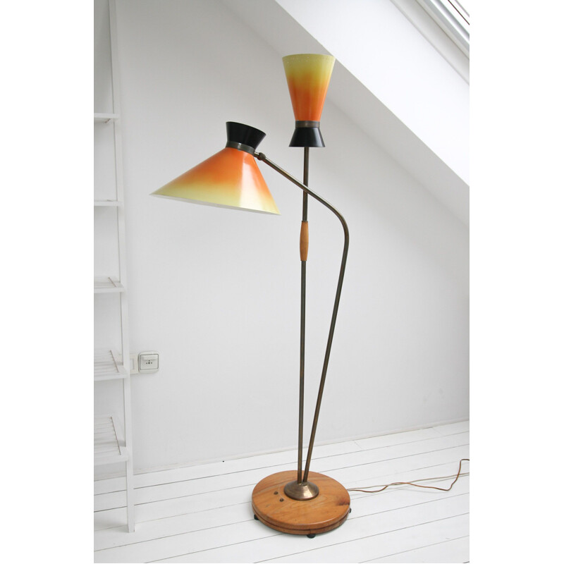 Doppelte Vintage-Stehlampe, 1960