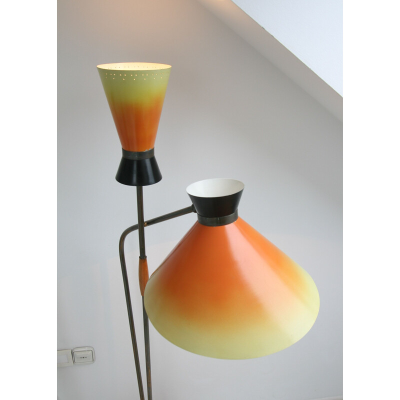 Vintage double floor lamp, 1960s