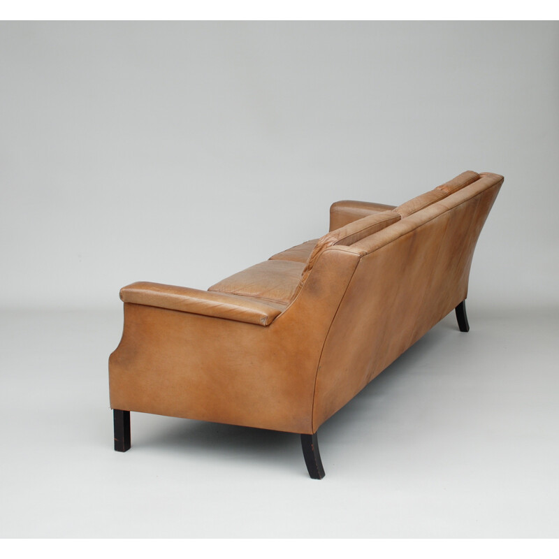 Danish sofa in leather, Mogens HANSEN - 1970s