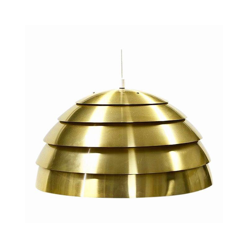 Vintage T325450 brass pendant lamp by Hans Agne Jakobsson, 1960s