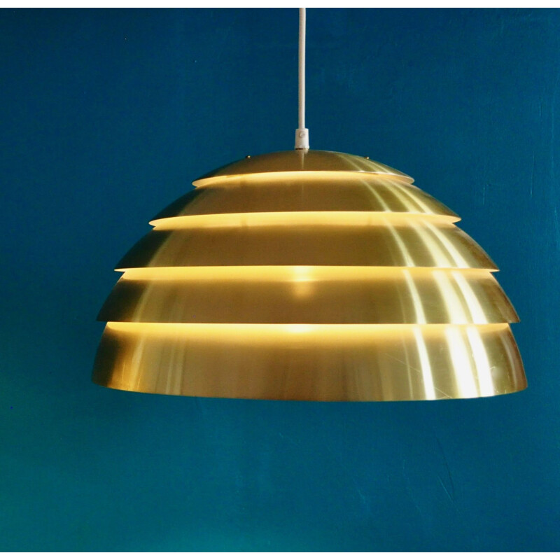 Vintage T325450 brass pendant lamp by Hans Agne Jakobsson, 1960s