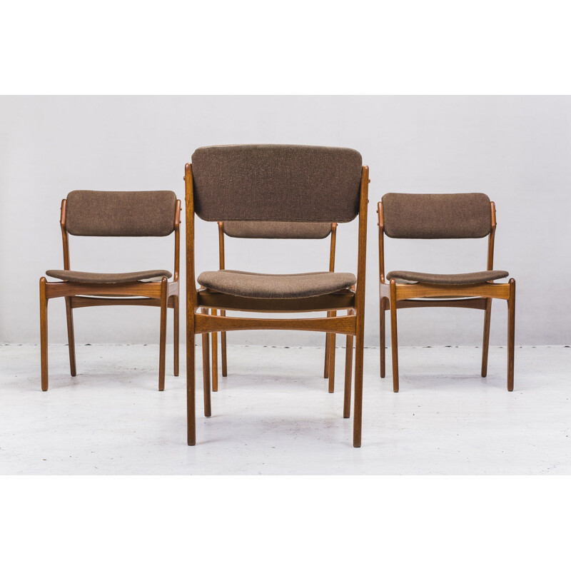 Set of 4 vintage Dining Chairs by Erik Buch for OD Møbler, 1970s
