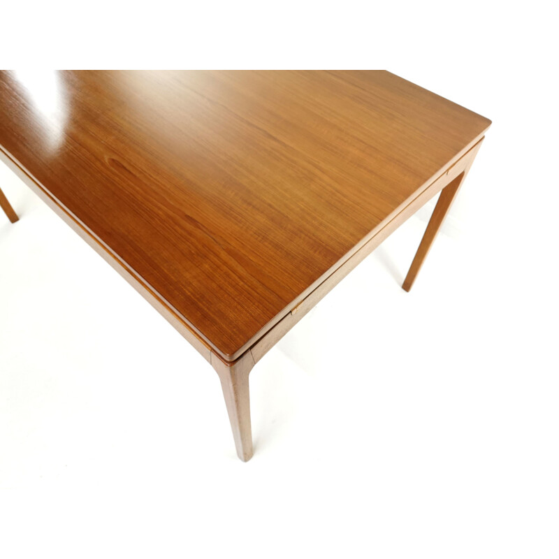 Vintage Teak Extending Dining Table, Denmark, 1960s