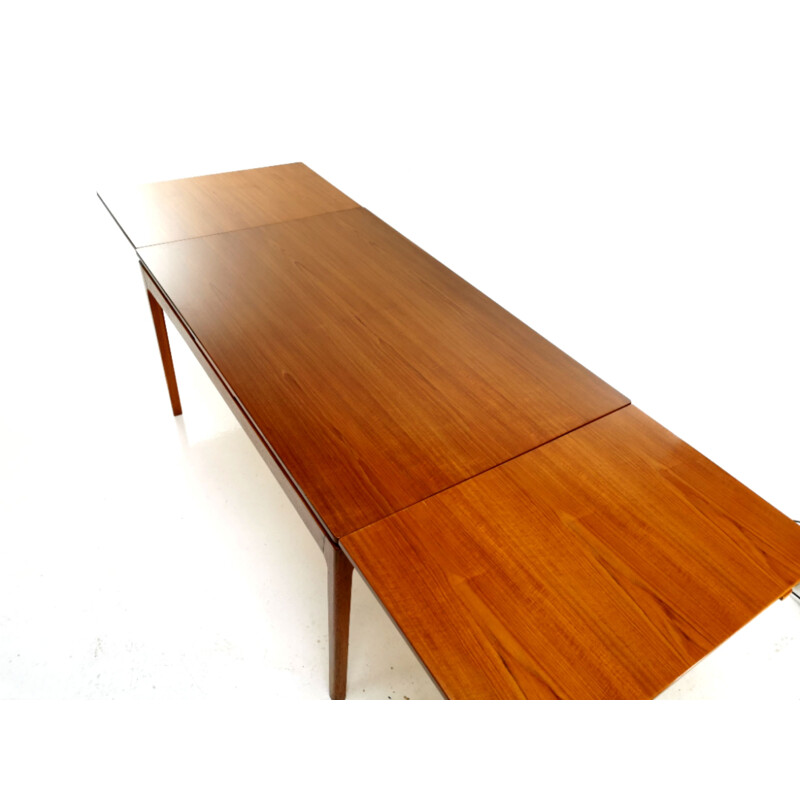 Vintage Teak Extending Dining Table, Denmark, 1960s