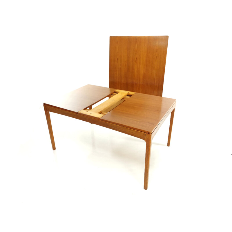 Vintage Teak Extending Dining Table, Denmark, 1960s