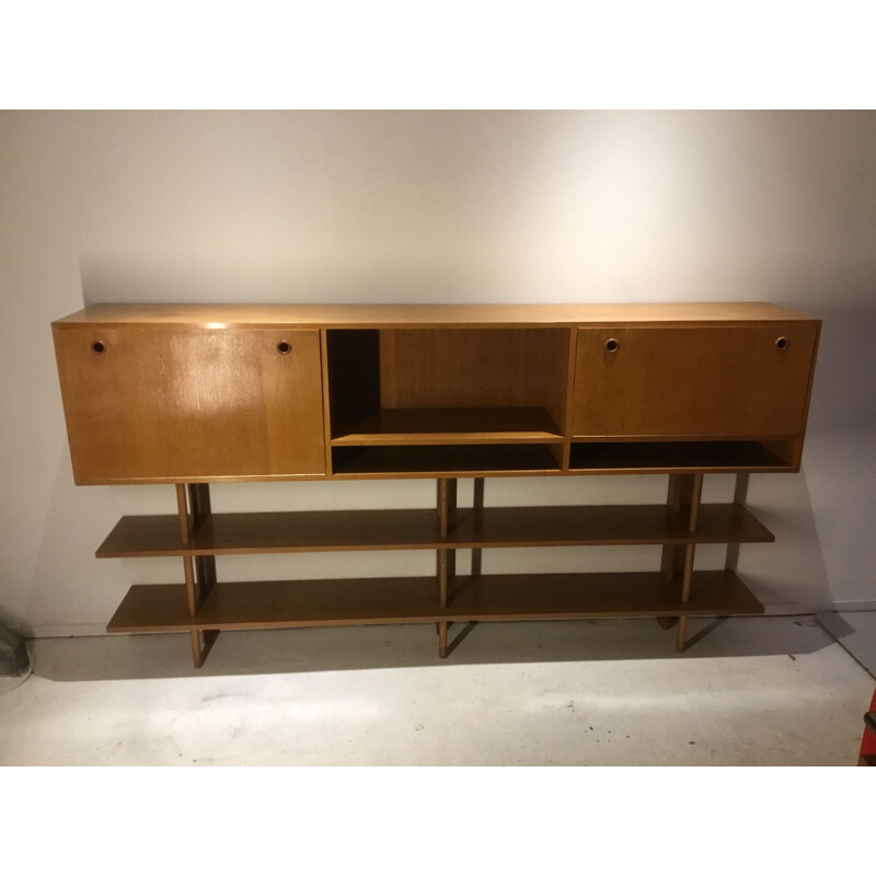 Vintage oak sideboard by Alons for De Boer, 1950