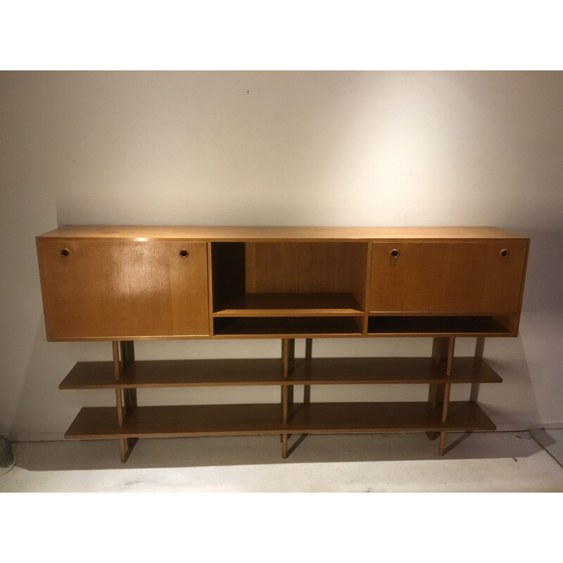 Vintage oak sideboard by Alons for De Boer, 1950