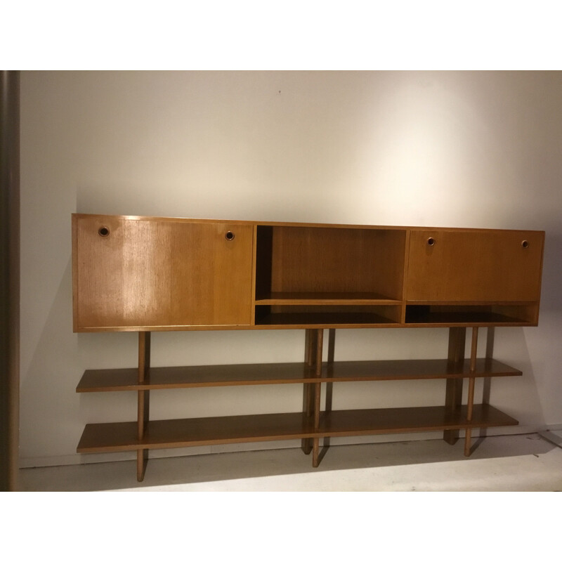 Vintage oak sideboard by Alons for De Boer, 1950