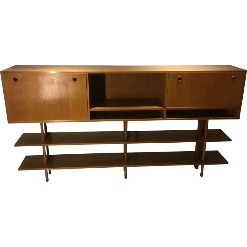 Vintage oak sideboard by Alons for De Boer, 1950