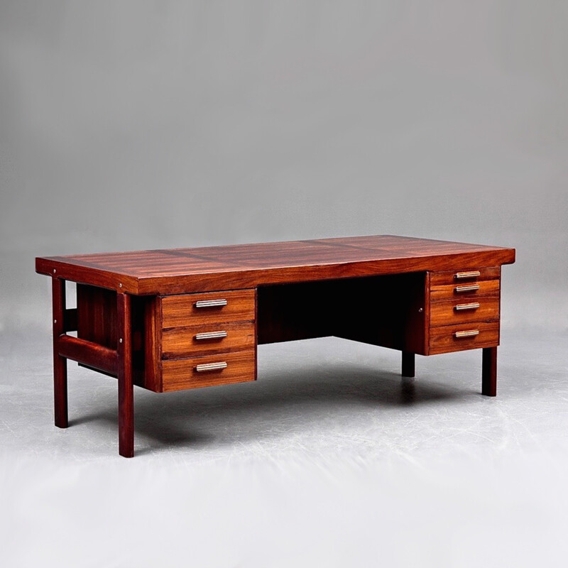 Large Scandinavian Sibast desk in rosewood, Arne VODDER - 1960s