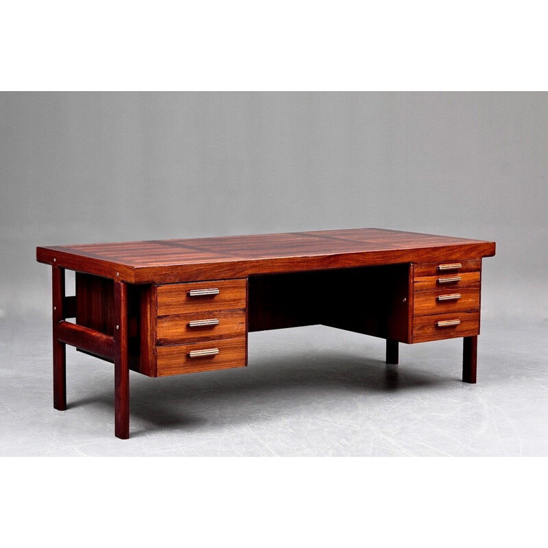Large Scandinavian Sibast desk in rosewood, Arne VODDER - 1960s