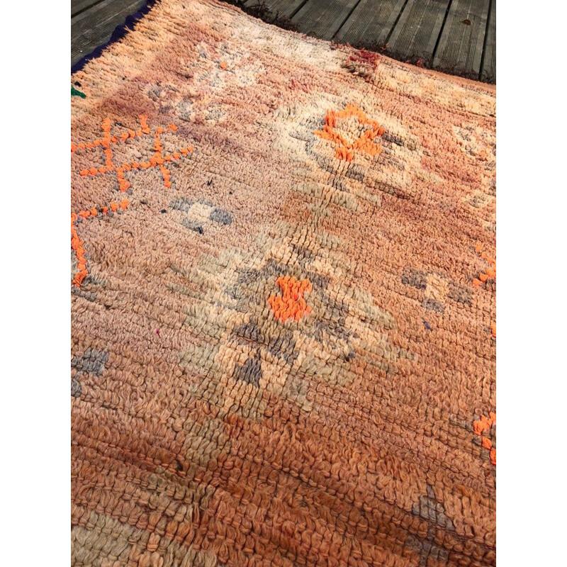 Berber Boujaad vintage carpet - 130x260 cm