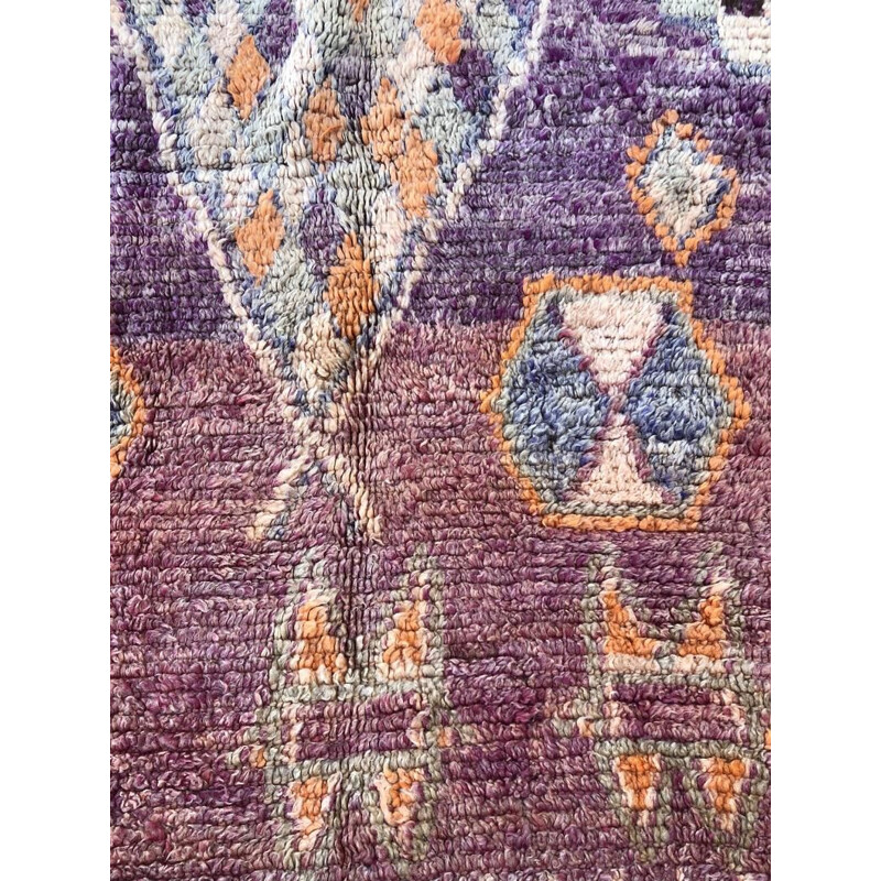 Vintage berbere boujaad carpet - 135x285 cm