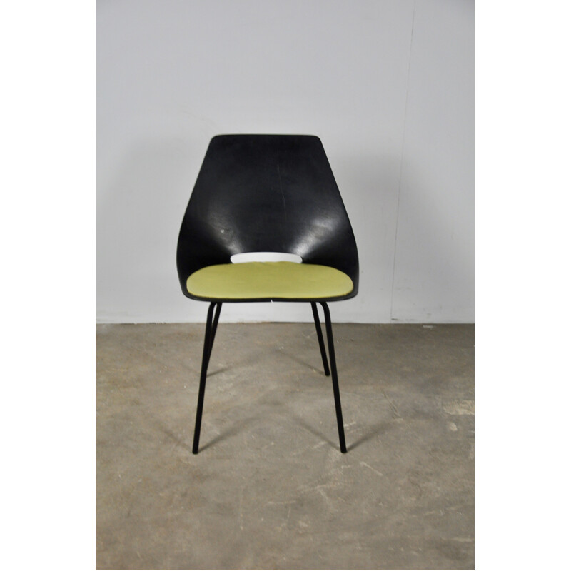 Vintage Tonneau Chair by Pierre Guariche for Steiner, 1950