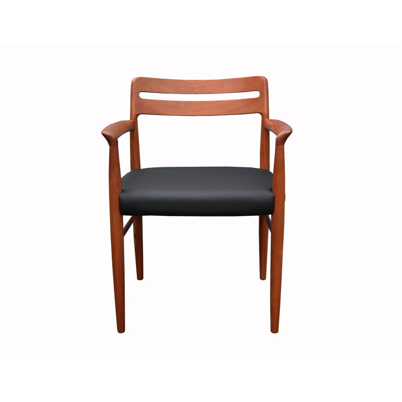 Teak vintage armchair by H.W. Klein Bramin, 1970s