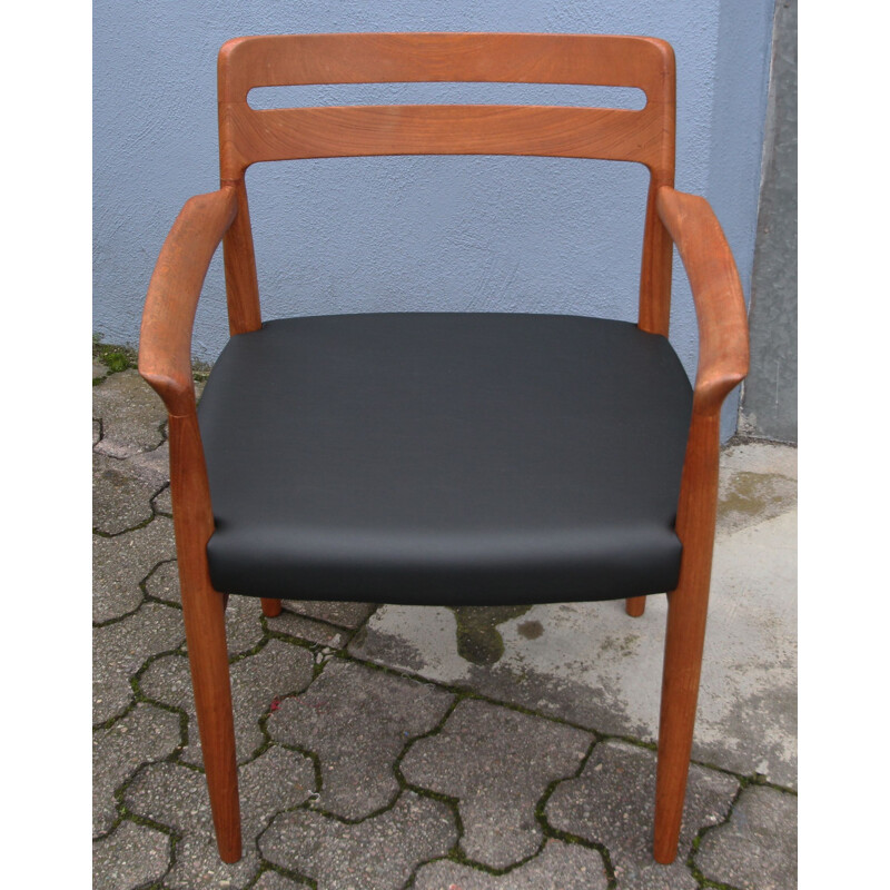 Teak vintage armchair by H.W. Klein Bramin, 1970s