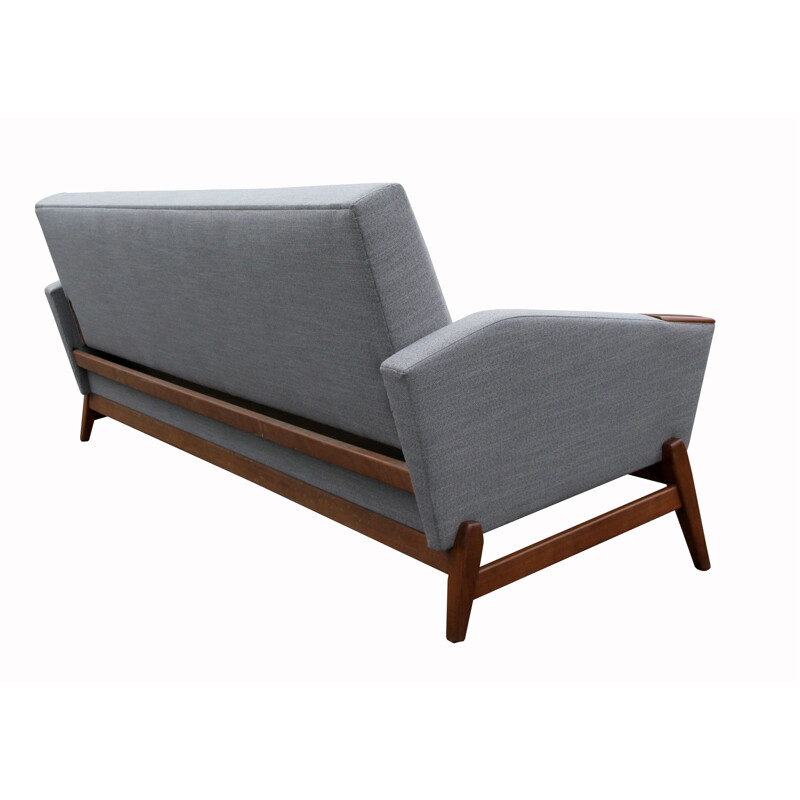 Danish vintage sofa or daybed in grey, 1950s