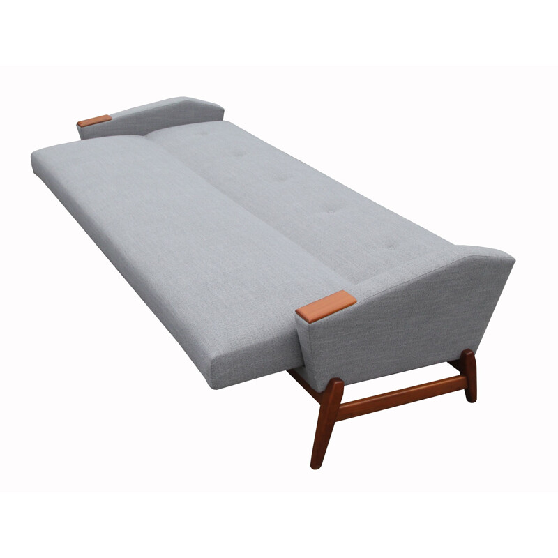 Danish vintage sofa or daybed in grey, 1950s