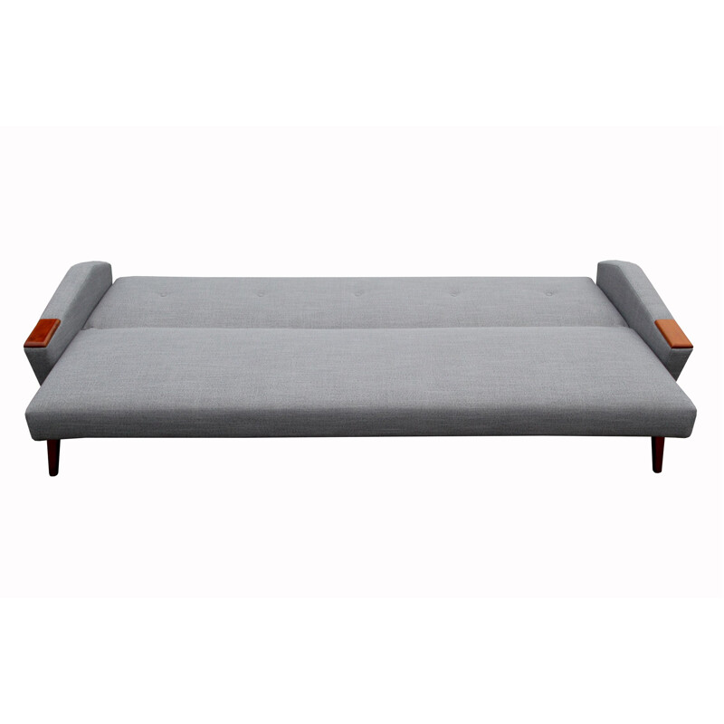 Danish vintage sofa or daybed in grey, 1950s