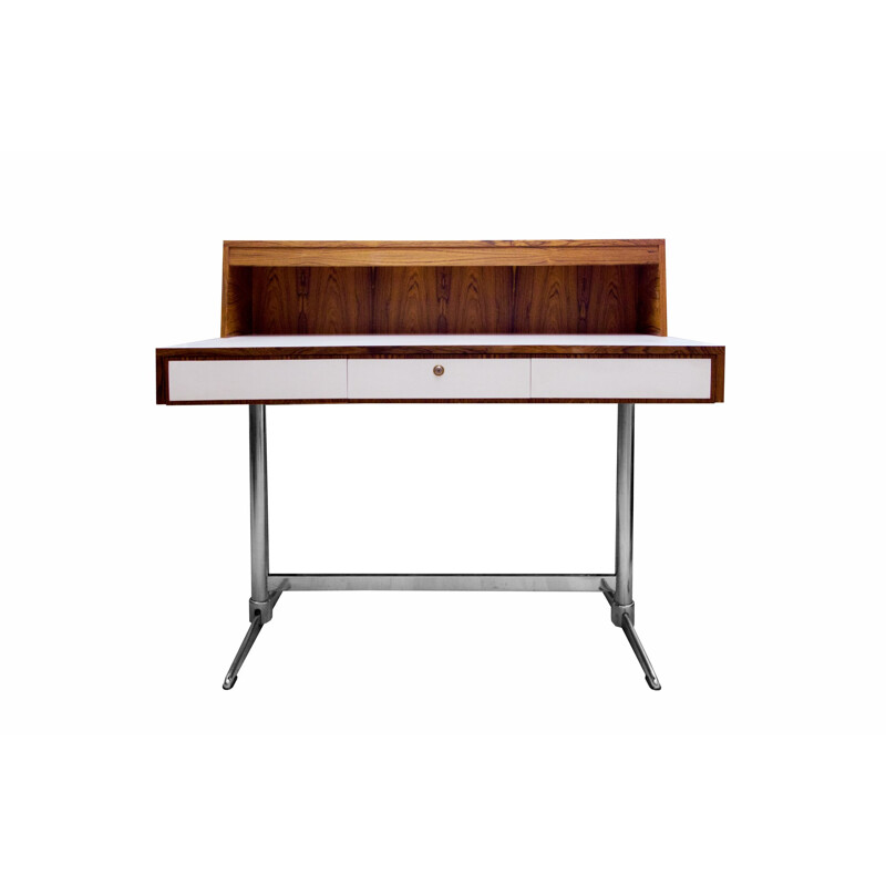 Vintage desk in rosewood and formica, 1970s