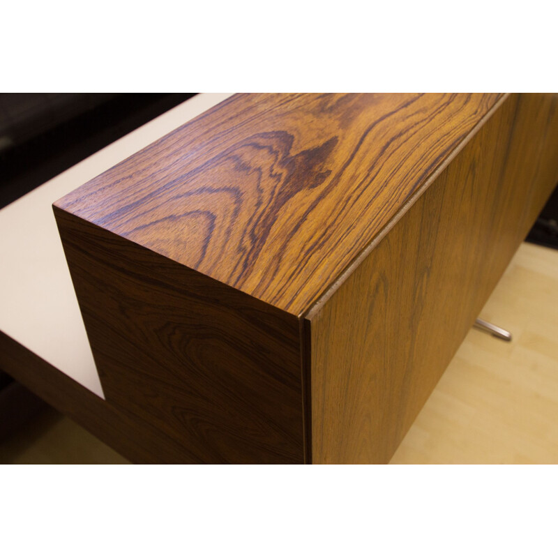 Vintage desk in rosewood and formica, 1970s