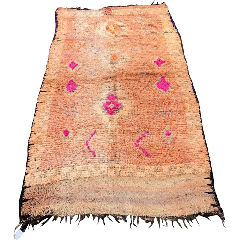 Berber Boujaad vintage carpet - 130x260 cm
