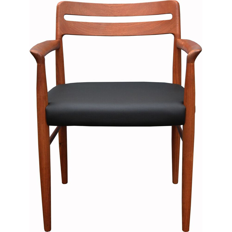 Teak vintage armchair by H.W. Klein Bramin, 1970s