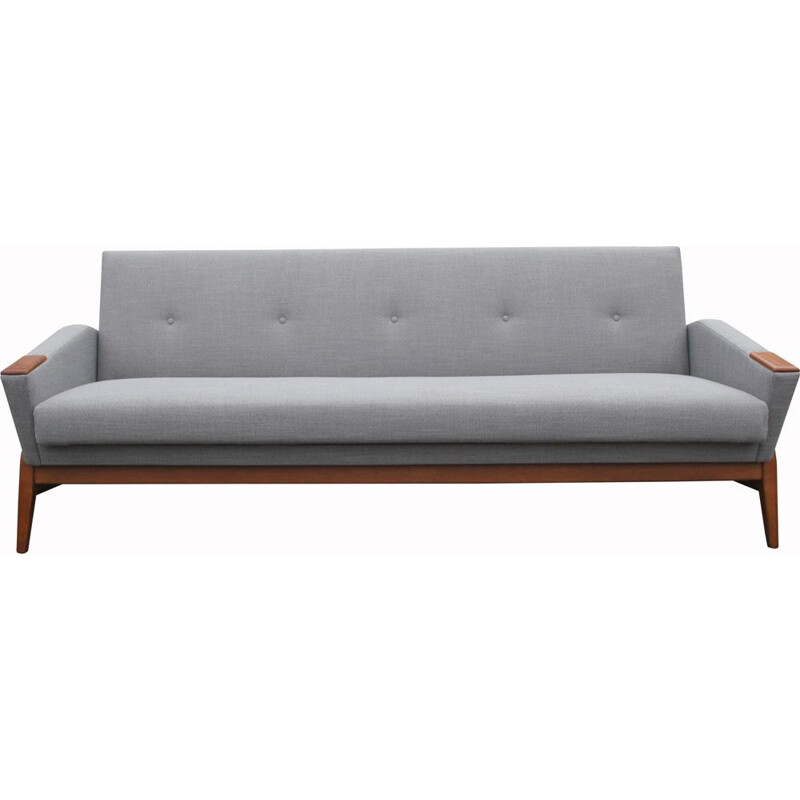 Danish vintage sofa or daybed in grey, 1950s