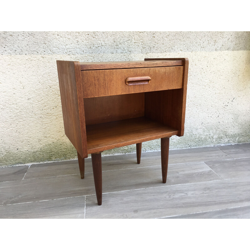 Vintage scandinavian bedside table