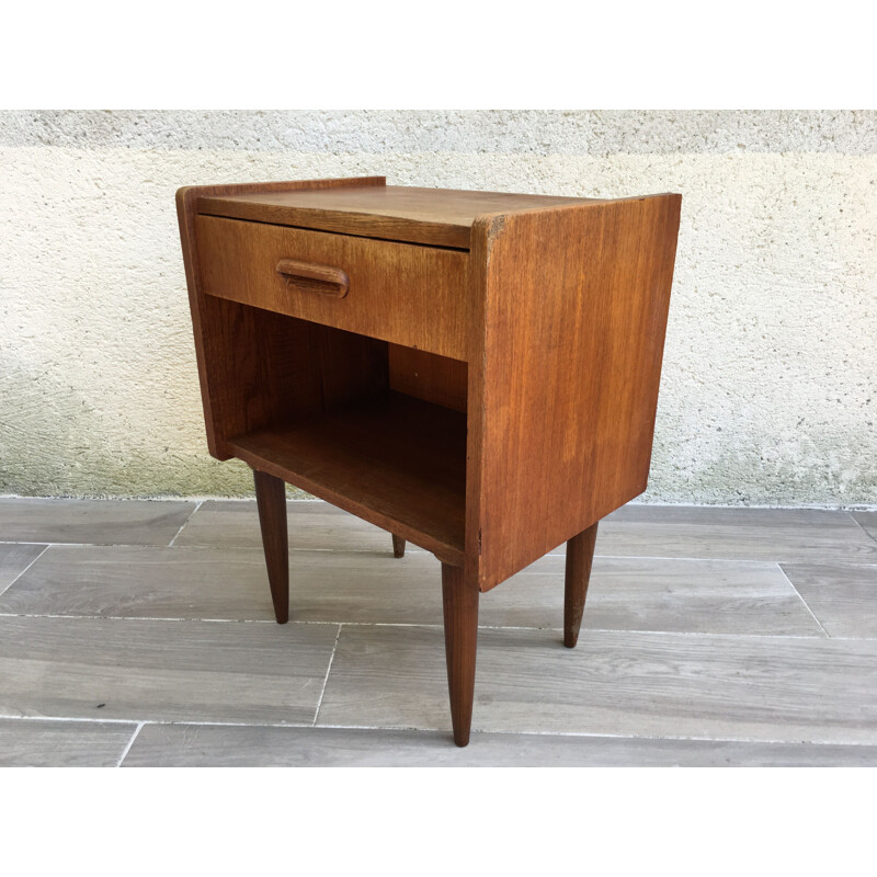 Vintage scandinavian bedside table