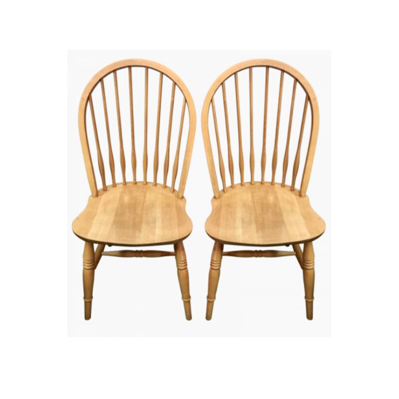 Paire de chaises vintage scandinaves, 1980