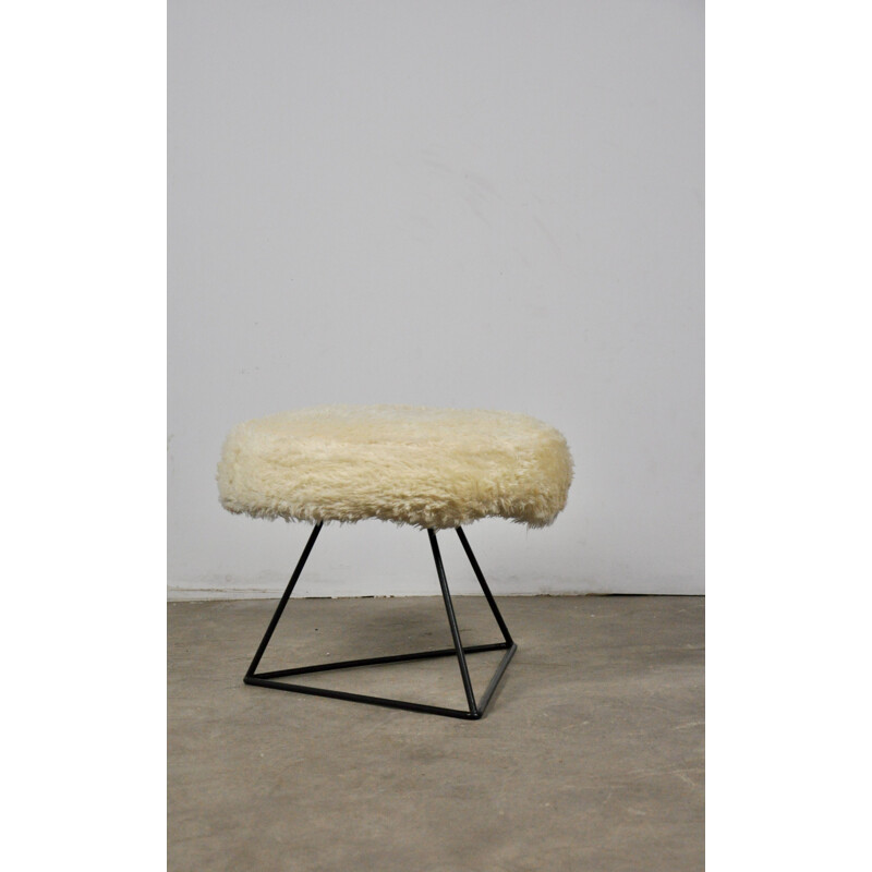 Tabouret vintage en métal, 1970