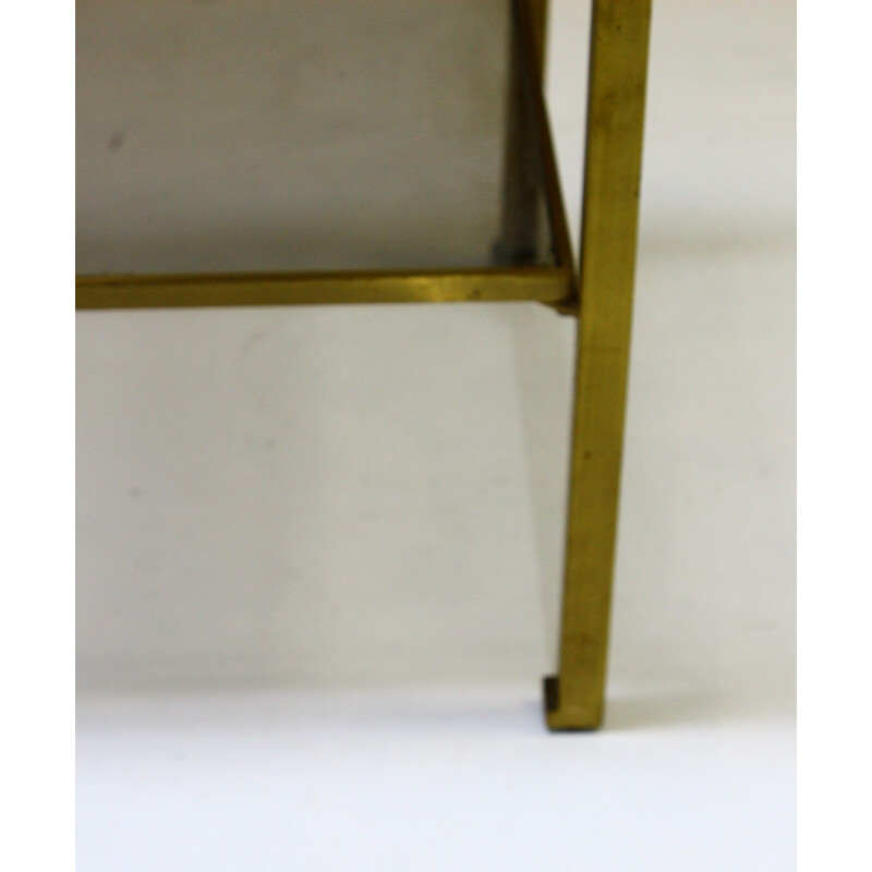 Vintage brass side table by Guy Lefevre