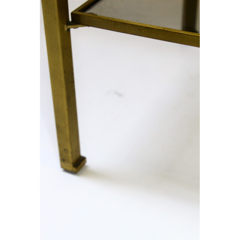 Vintage brass side table by Guy Lefevre