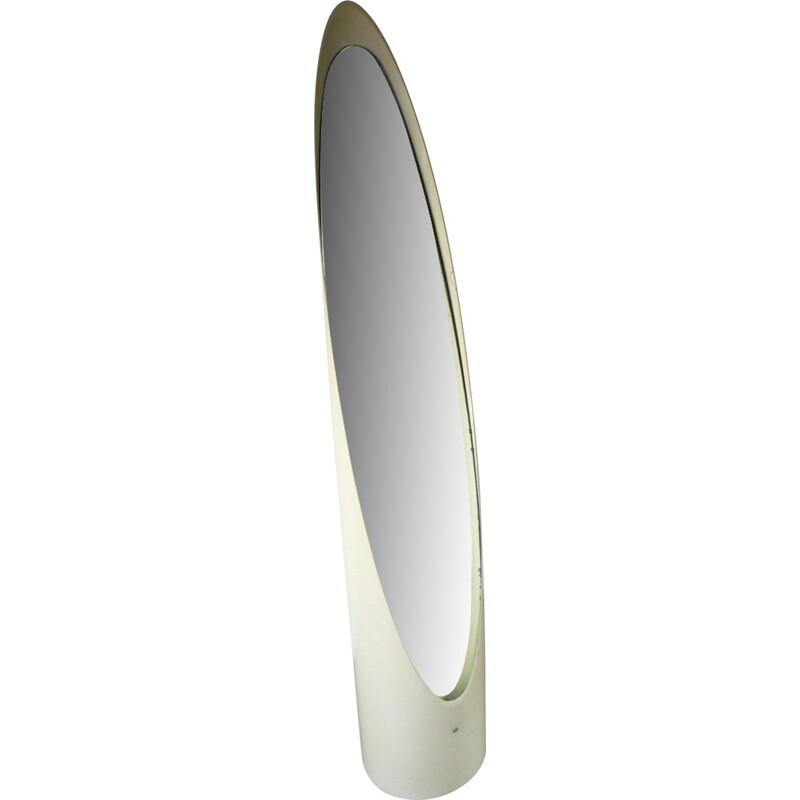 Large Chabrière et Cie mirror in lacquered resin, Roger LECAL - 1970s