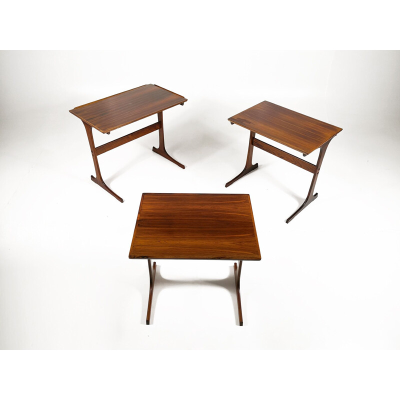 Vintage scandinavian nesting tables, Denmark, 1960