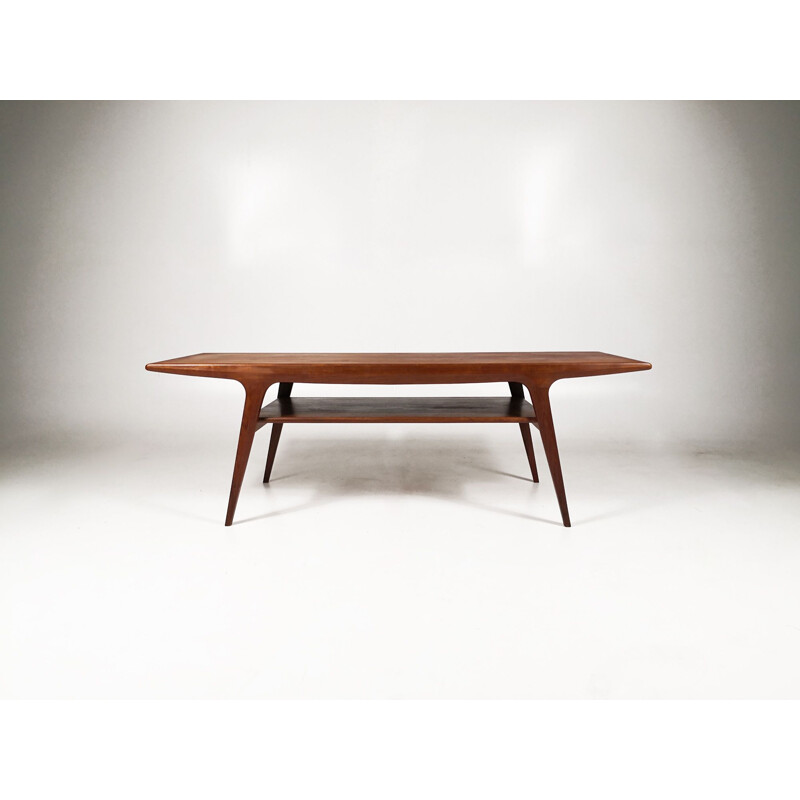 1950's Danish vintage teak coffee table