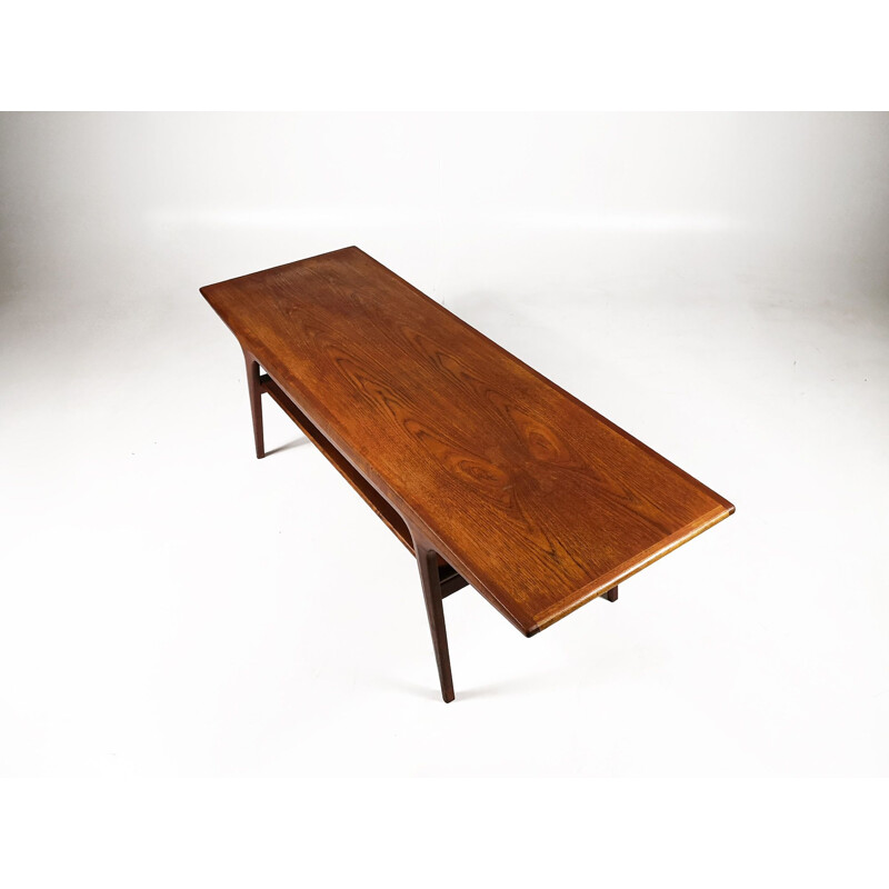 1950's Danish vintage teak coffee table