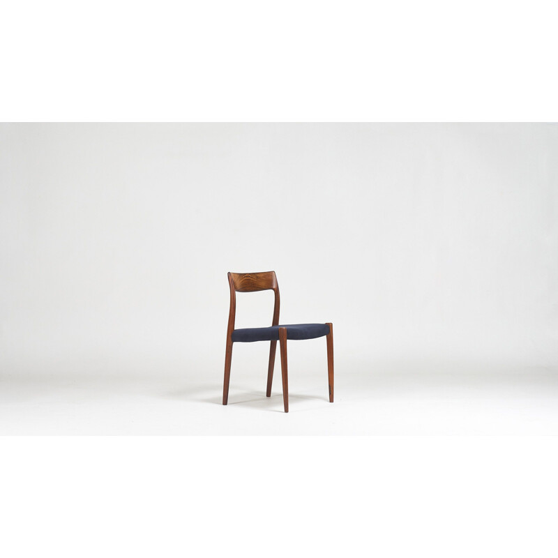 Suite de 6 chaises vintage modèle 77 par Niels Otto Møller pour J.l. Møllers, Danemark 1960