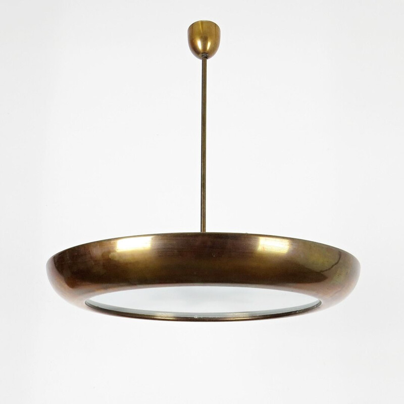 Vintage chandelier by Josef Hurka, Czechoslovakia, 1940