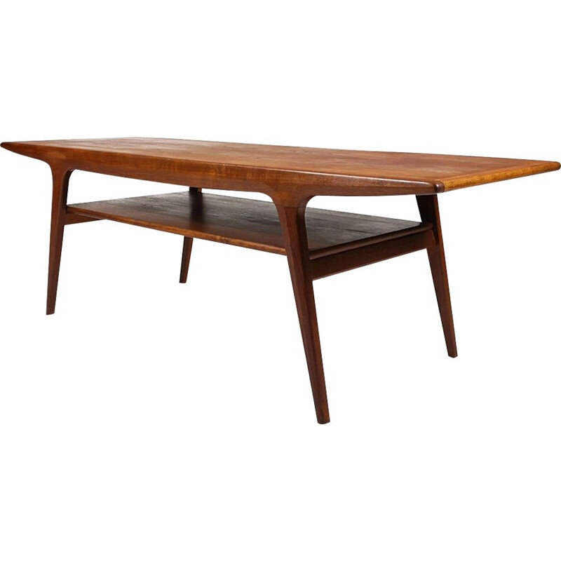 1950's Danish vintage teak coffee table