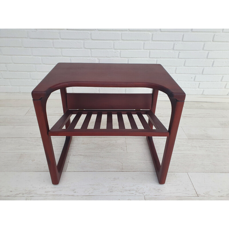 Vintage side table, solid teak wood, 1970