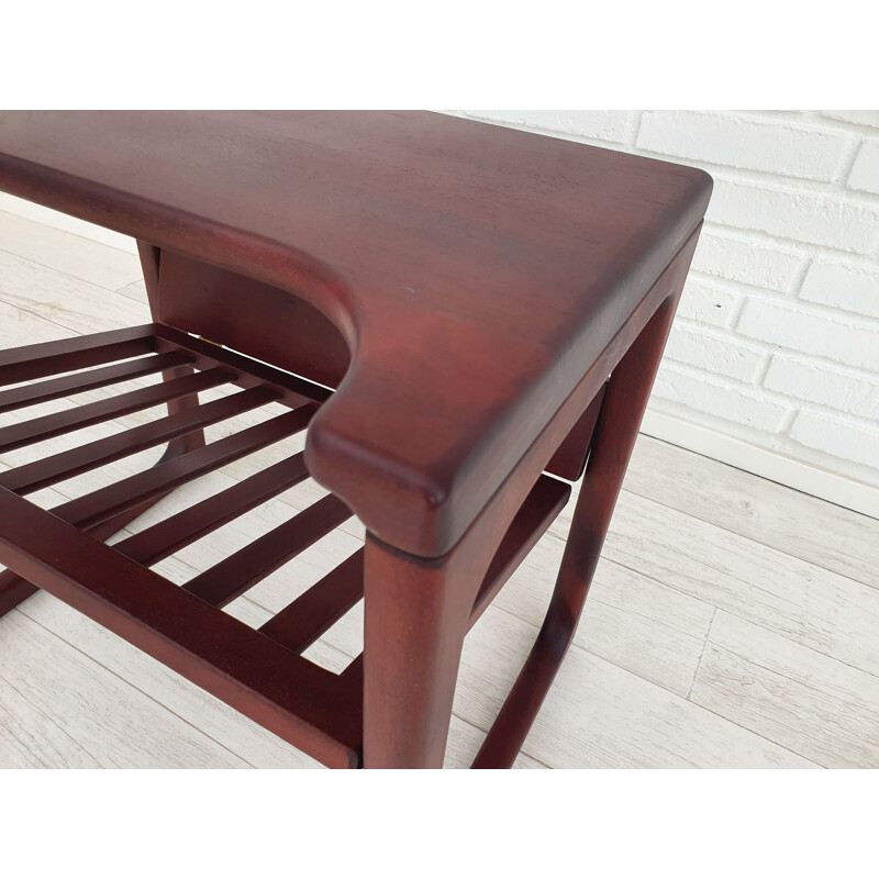 Vintage side table, solid teak wood, 1970
