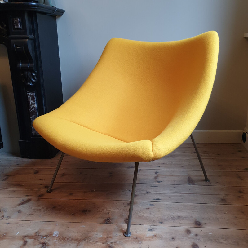 Vintage Oyster Chair with Ottoman by Pierre Paulin for Artifort, 1965