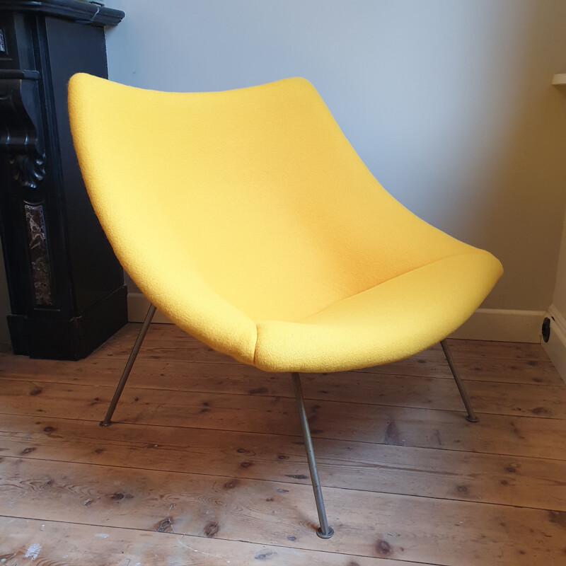 Vintage Oyster Chair with Ottoman by Pierre Paulin for Artifort, 1965