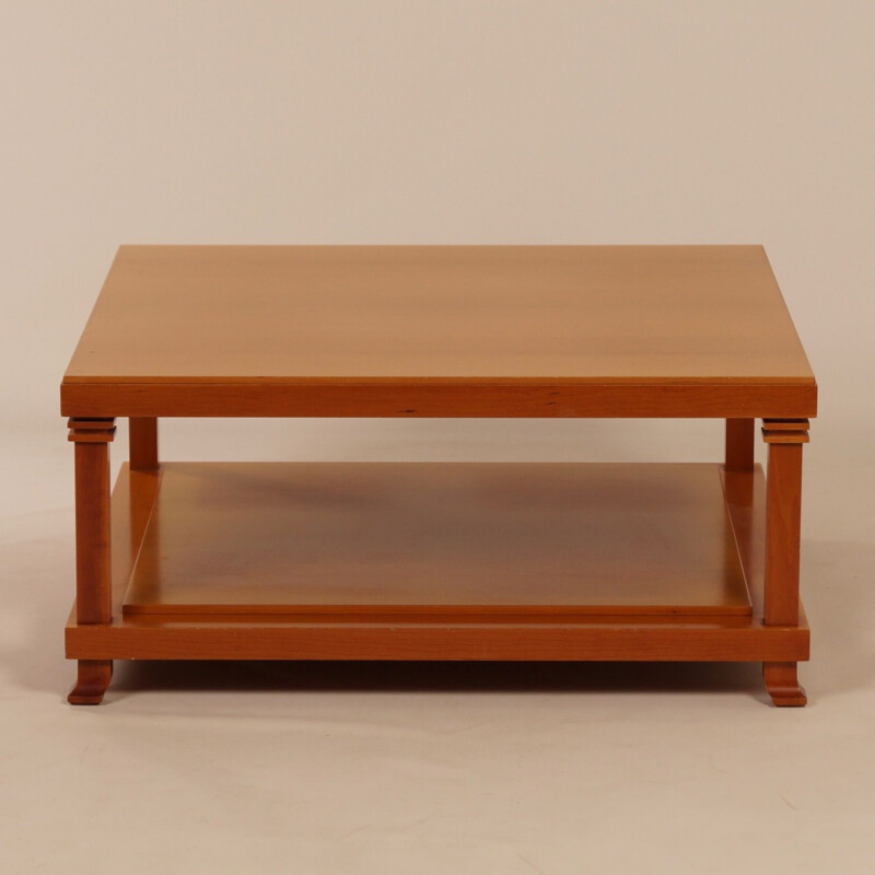 Vintage coffee table Robie 2 by Frank Lloyd Wright for Cassina 1986